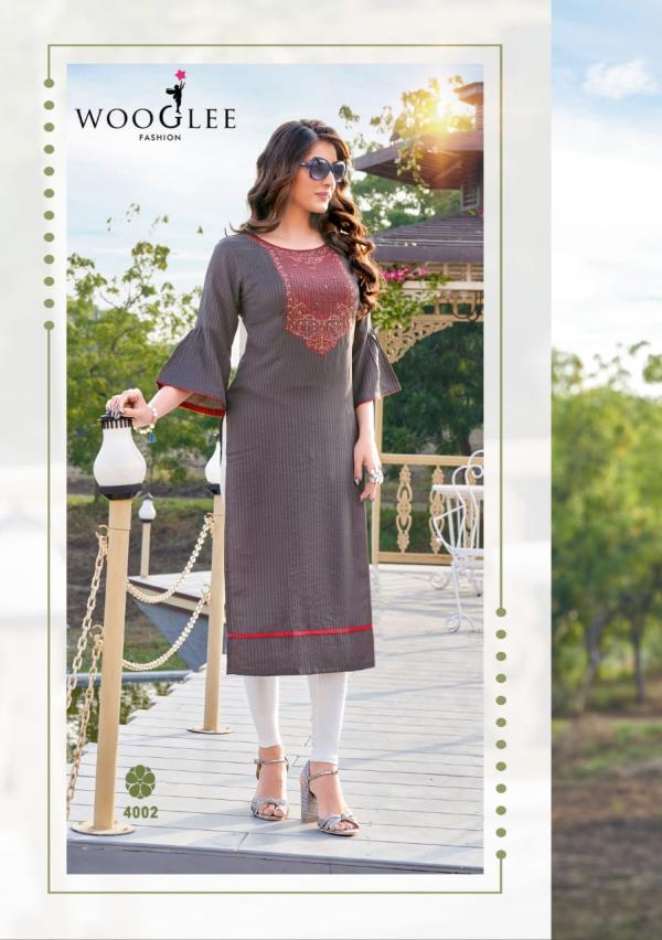 Wooglee Flora Designer Embroidery Kurti